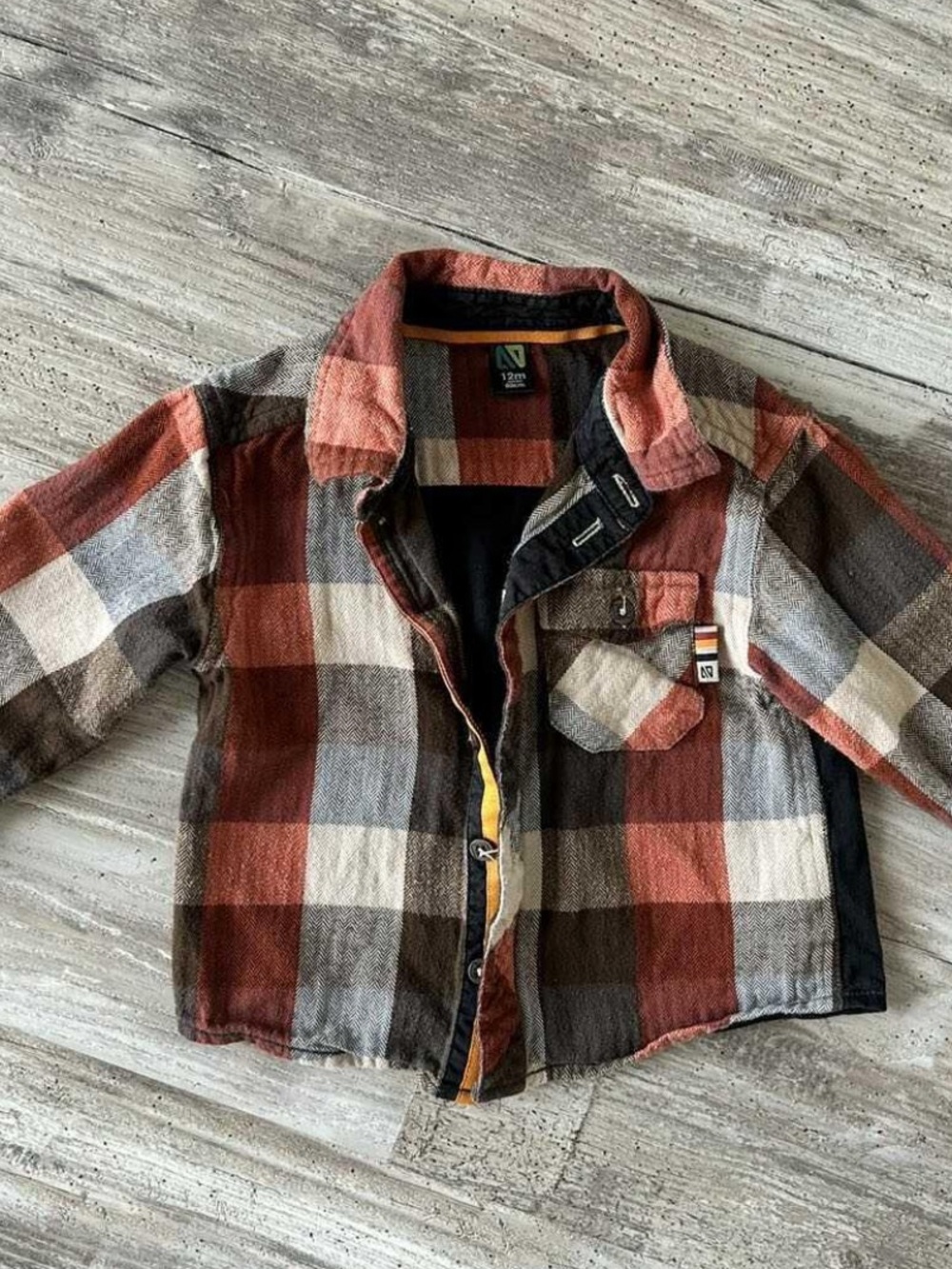 Children's Plaid Button-Up Shirt